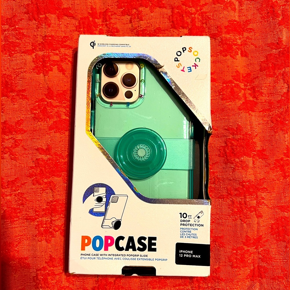 Pop socket MagSafe iPhone 12 Pro Max Case Spearmint